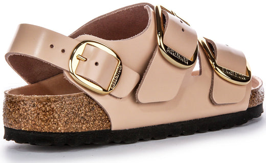Sandalias Birkenstock Milano | Cuero genuino beige para mujeres