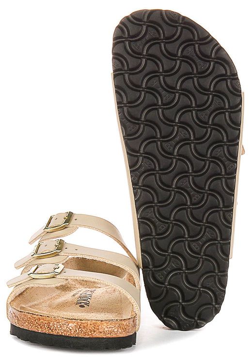 Sandalias Birkenstock Florida | Birko-Flor color castillo de arena para mujeres - Ajuste regular