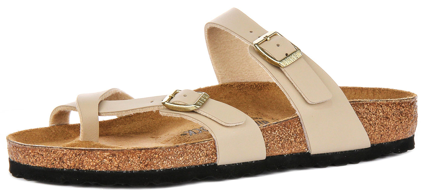 Birkenstock Mayari Sandalen | Beige suède leer voor Heren en Dames