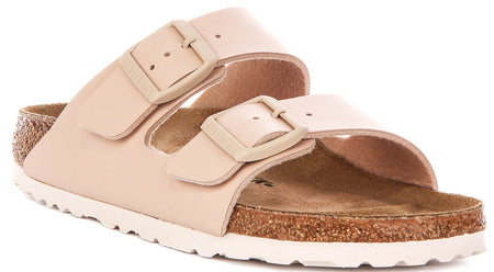 Sandalias Birkenstock Arizona | Birko-Flor beige para mujer - Ajuste estrecho