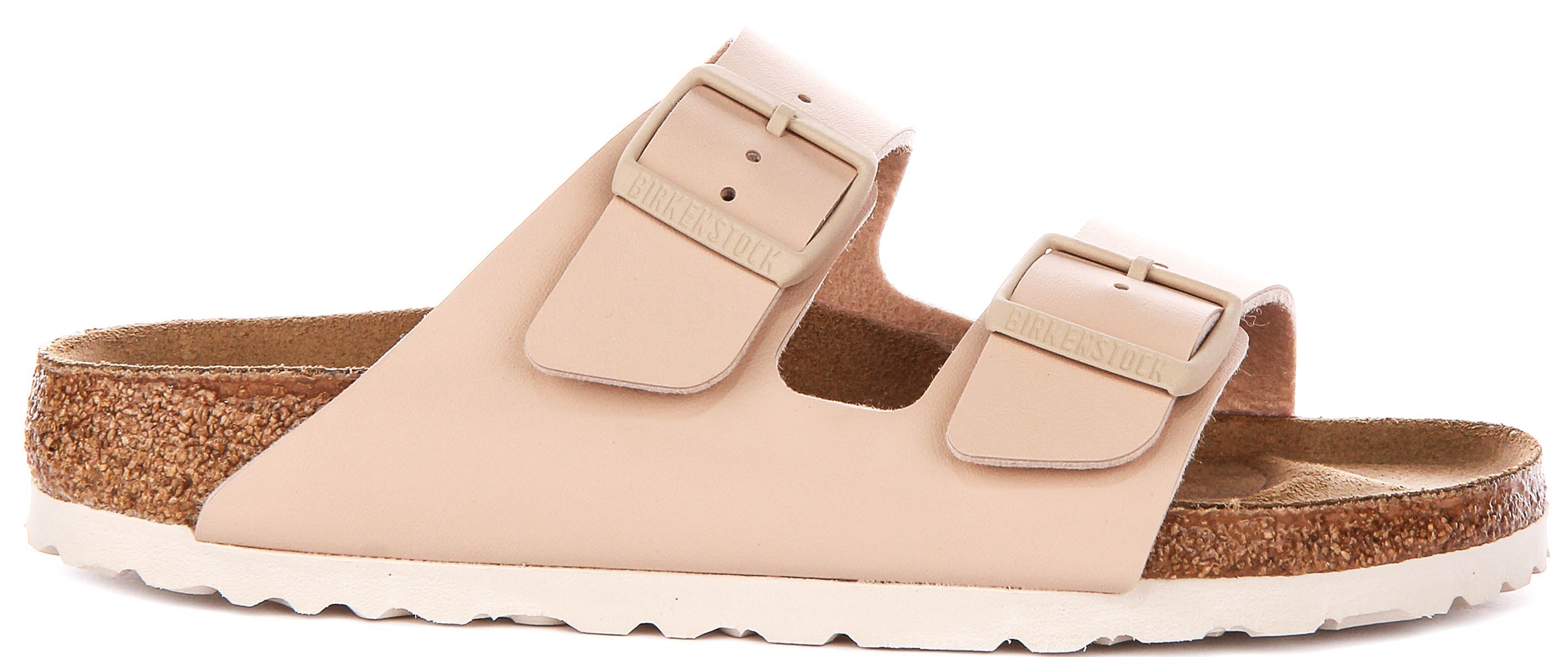 Sandalias Birkenstock Arizona | Birko-Flor beige para mujer - Ajuste estrecho