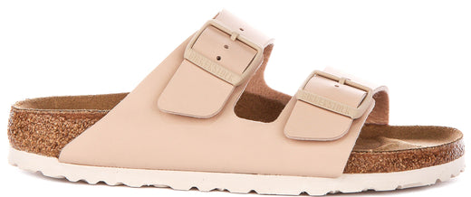 Sandalias Birkenstock Arizona | Birko-Flor beige para mujer - Ajuste estrecho