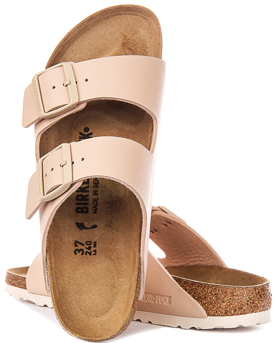 Sandalias Birkenstock Arizona | Birko-Flor beige para mujer - Ajuste estrecho