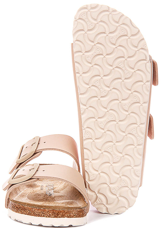 Sandalias Birkenstock Arizona | Birko-Flor beige para mujer - Ajuste estrecho