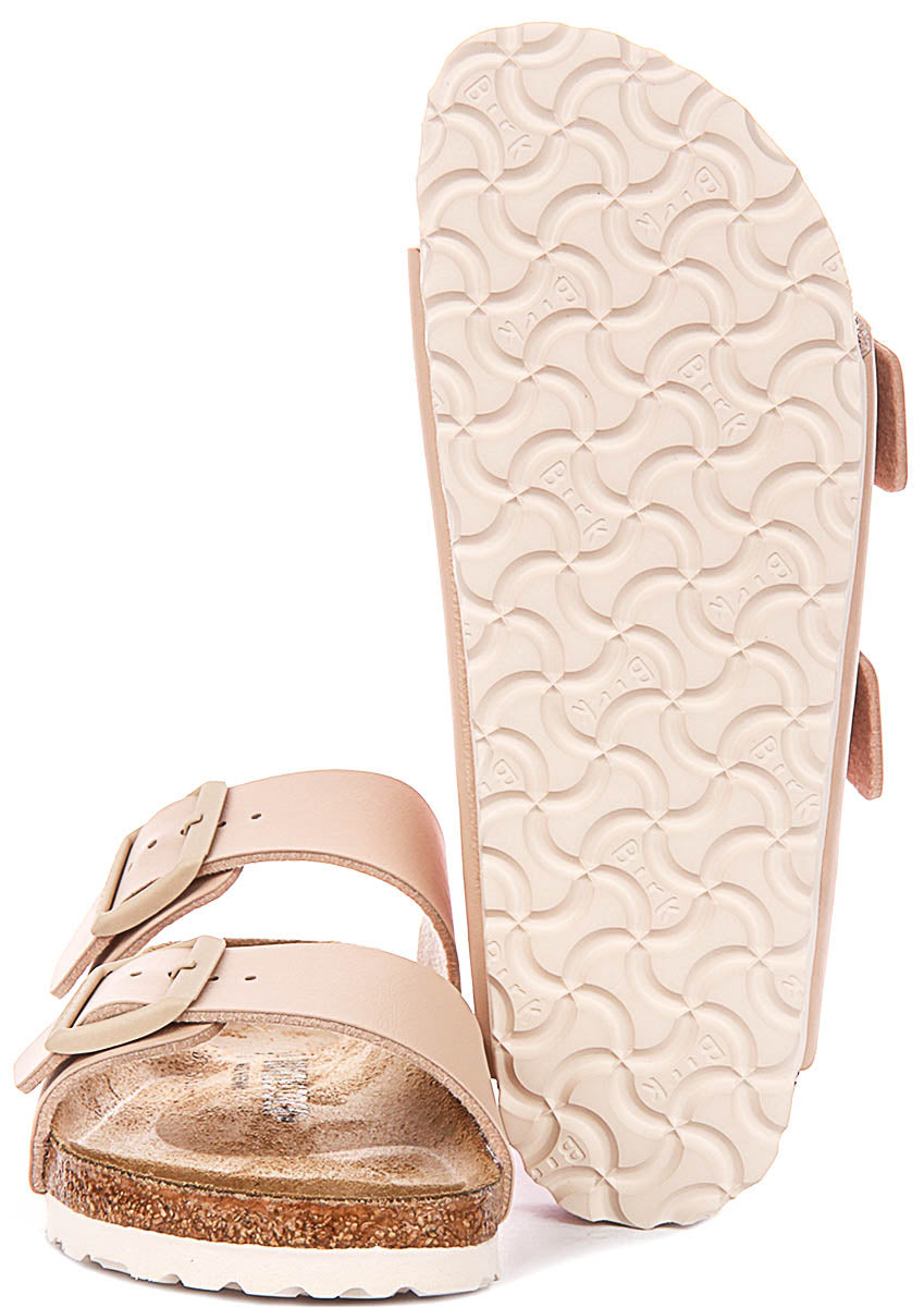 Sandalias Birkenstock Arizona | Birko-Flor beige para mujer - Ajuste estrecho