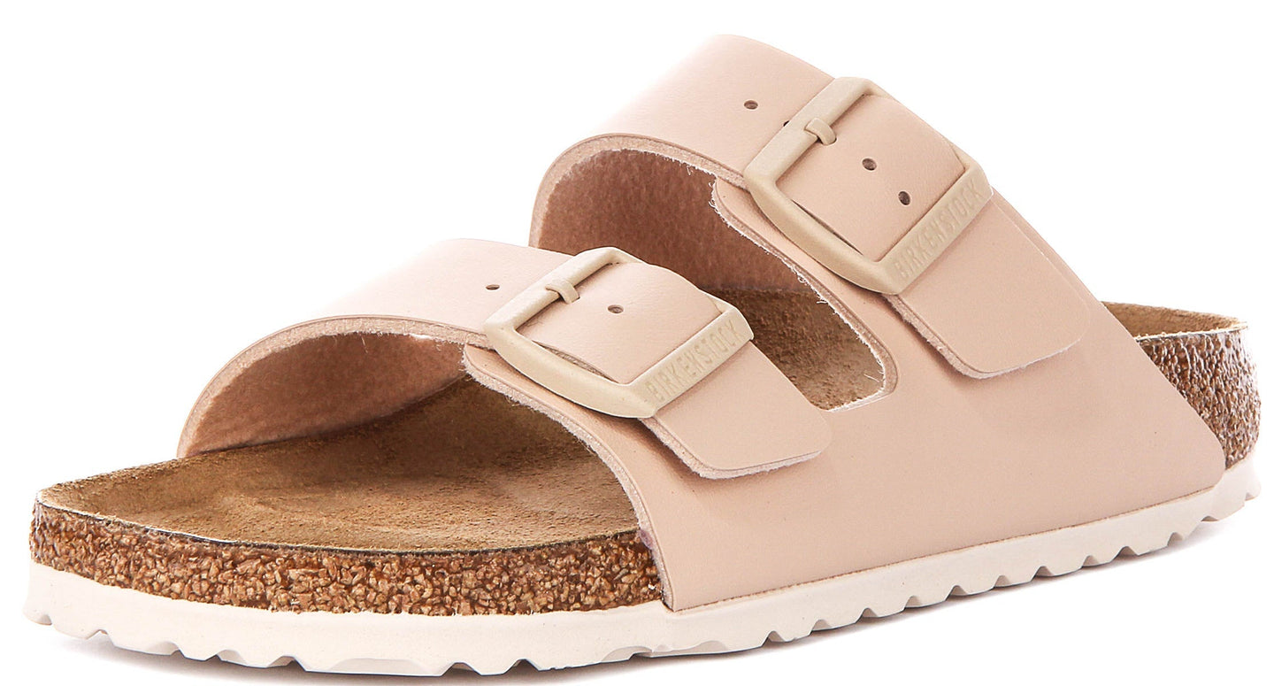 Sandalias Birkenstock Arizona | Birko-Flor beige para mujer - Ajuste estrecho