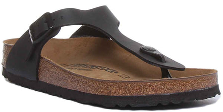 Birkenstock Gizeh Sandaler | Svart Birko-Flor för kvinnor