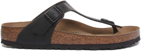 Birkenstock Gizeh Sandaler | Svart Birko-Flor för kvinnor