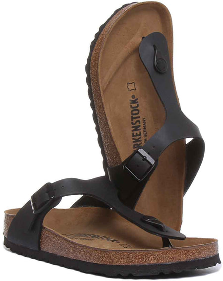 Birkenstock Gizeh Sandaler | Svart Birko-Flor för kvinnor