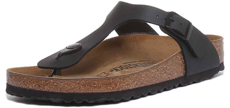 Birkenstock Gizeh Sandaler | Svart Birko-Flor för kvinnor