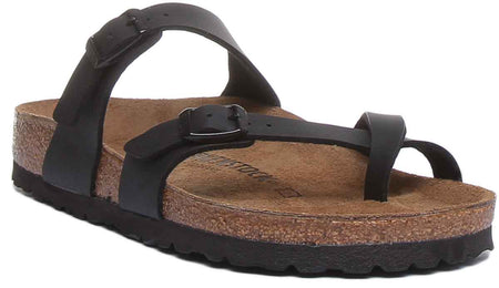 Birkenstock Mayari Sandaler | Svart Birko-Flor - Metallisk finish för kvinnor