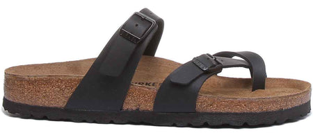 Birkenstock Mayari Sandaler | Svart Birko-Flor - Metallisk finish för kvinnor