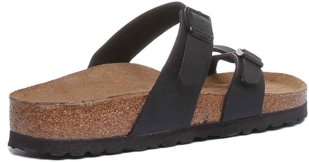 Birkenstock Mayari Sandaler | Svart Birko-Flor - Metallisk finish för kvinnor