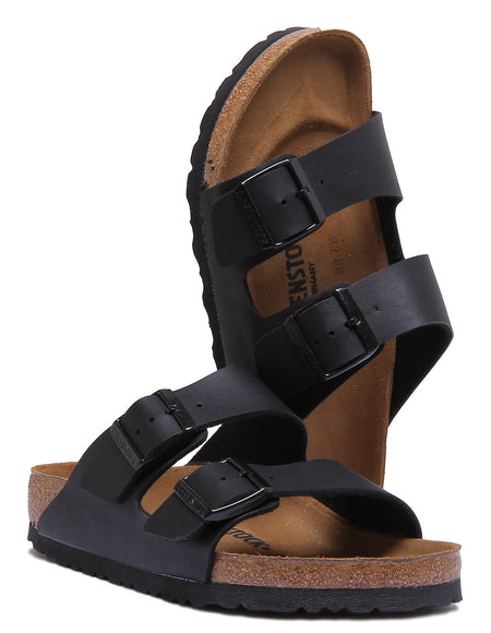 Birkenstock Arizona Sandaler | Svart Birko-Flor för män och kvinnor