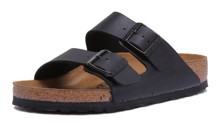 Birkenstock Arizona Sandaler | Svart Birko-Flor för män och kvinnor