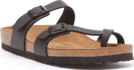 Birkenstock Mayari Sandalen | Zwart nubuck leer voor Dames