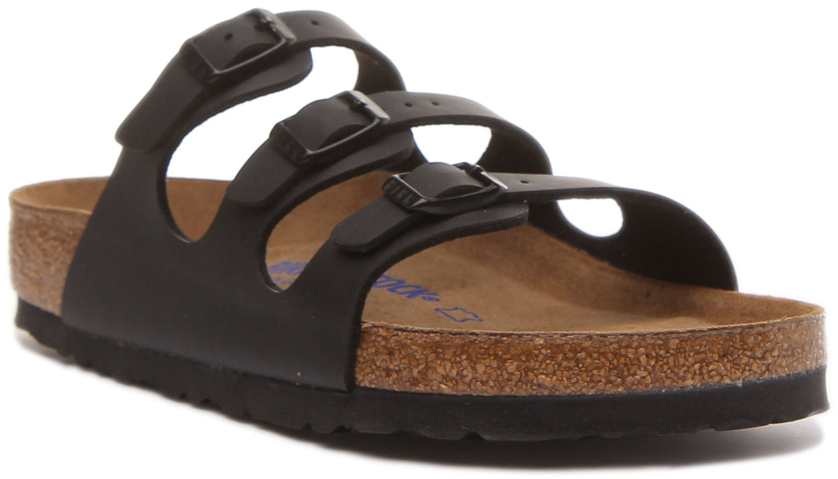 Birkenstock Florida Sandalen | Zwart Birko-Flor voor Dames
