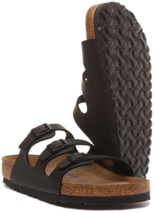 Birkenstock Florida Sandalen | Zwart Birko-Flor voor Dames