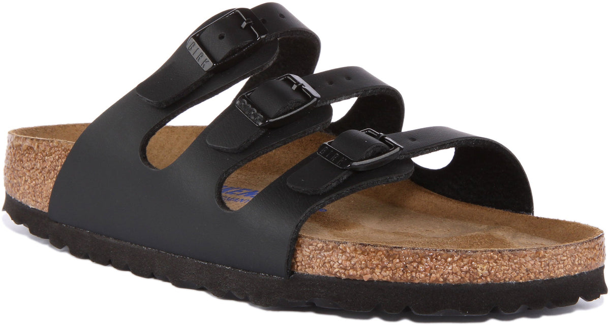 Birkenstock Florida Sandaler | Svart Birko-Flor för kvinnor