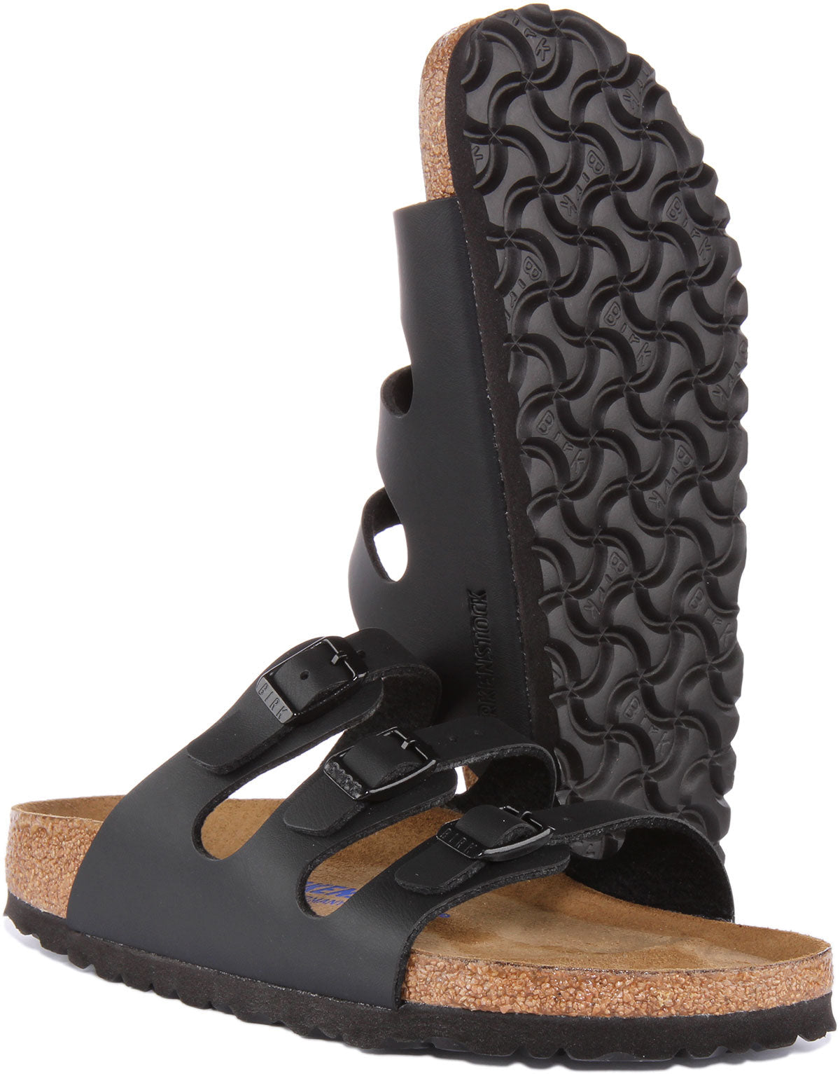 Birkenstock Florida Sandaler | Svart Birko-Flor för kvinnor