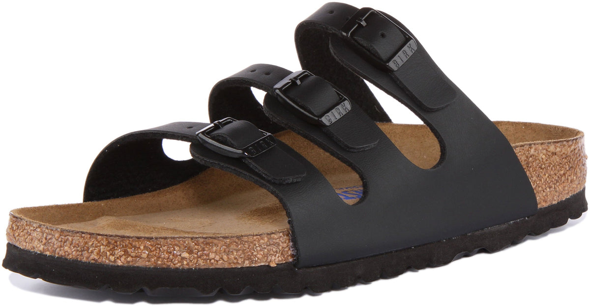 Birkenstock Florida Sandaler | Svart Birko-Flor för kvinnor
