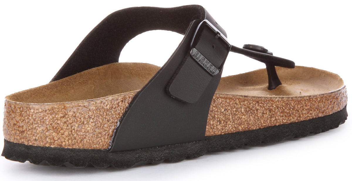 Birkenstock Gizeh Sandaler | Svart Birko-Flor för kvinnor