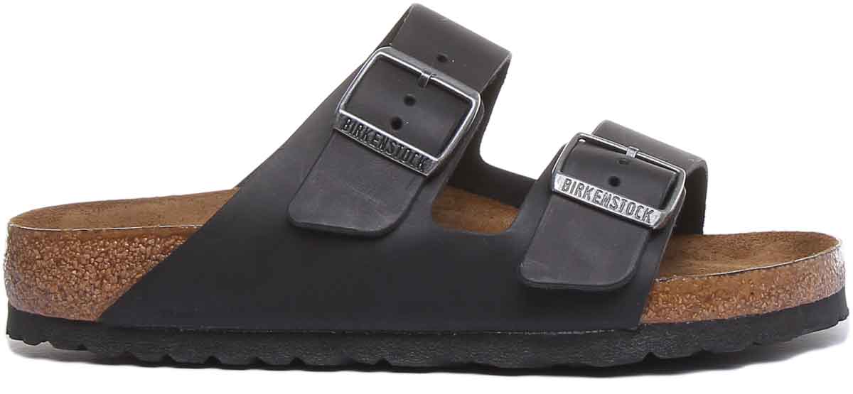 Birkenstock Arizona Sandalen | Zwart echt leer voor dames