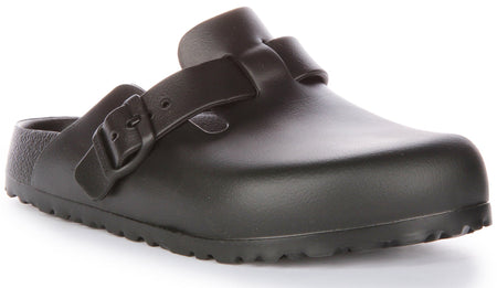 Zuecos Birkenstock Boston | EVA negro - Edición Essentials para mujer