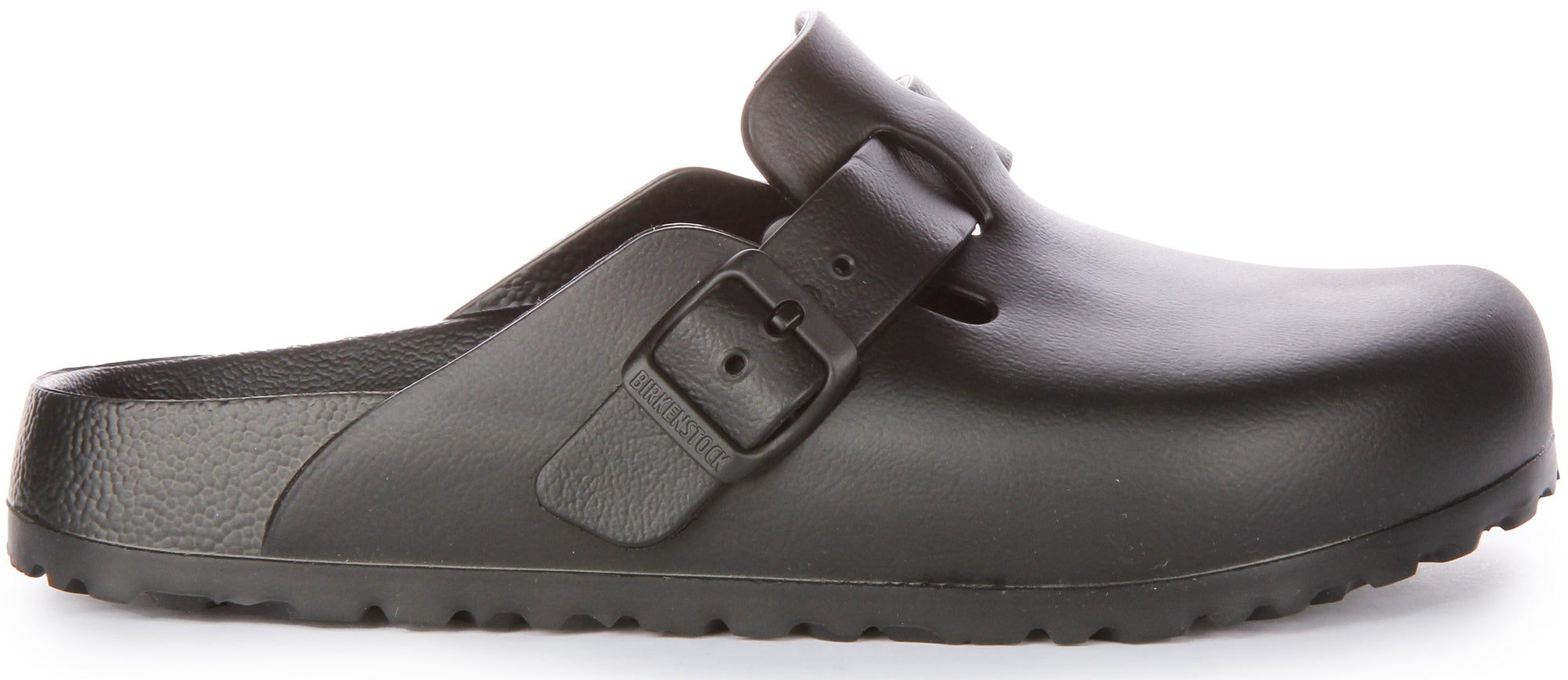 Zuecos Birkenstock Boston | EVA negro - Edición Essentials para mujer