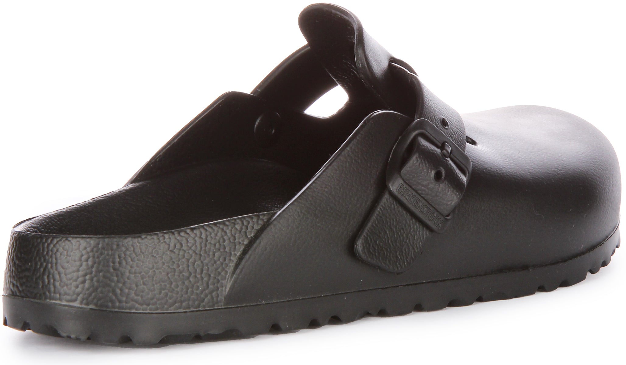 Zuecos Birkenstock Boston | EVA negro - Edición Essentials para mujer