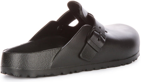 Zuecos Birkenstock Boston | EVA negro - Edición Essentials para mujer