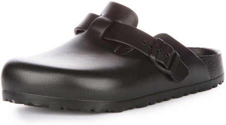 Zuecos Birkenstock Boston | EVA negro - Edición Essentials para mujer