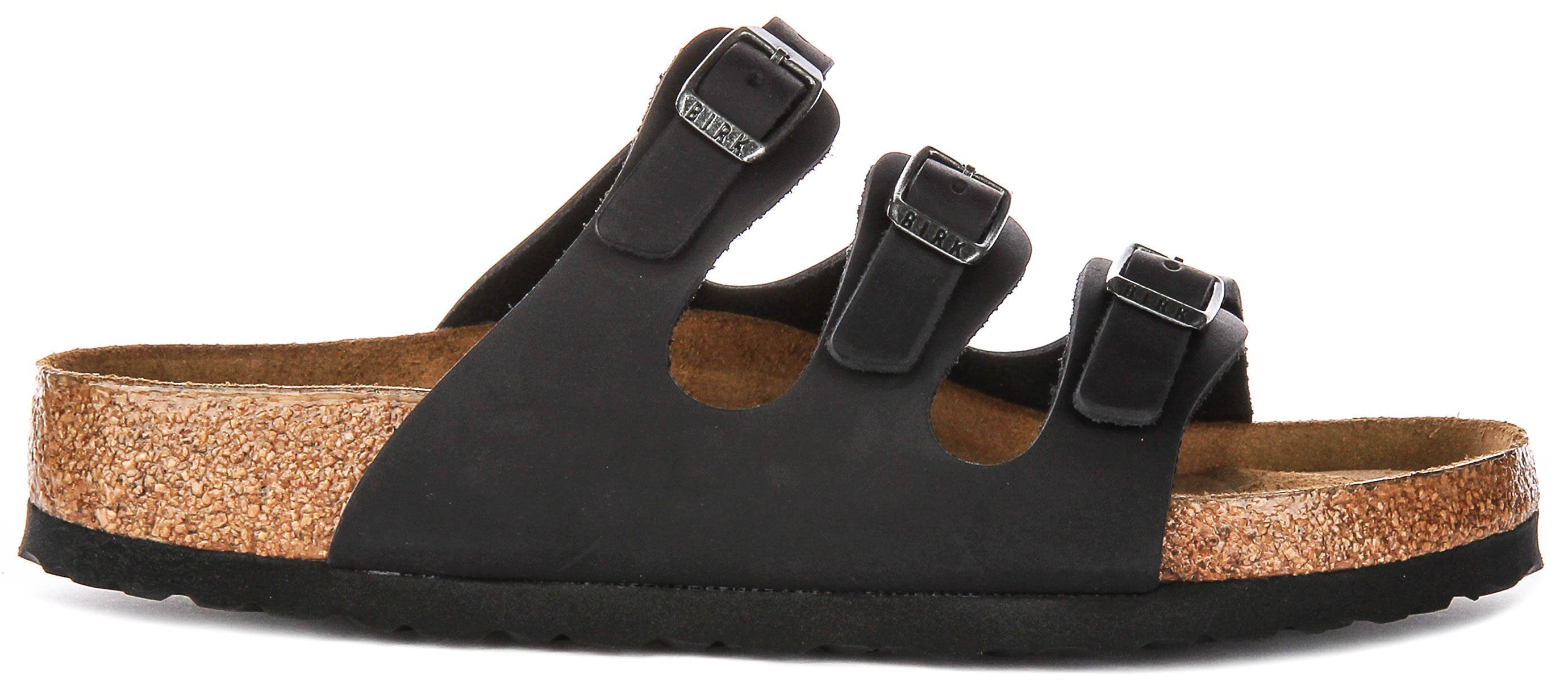 Sandales Birkenstock Florida | Cuir suédé noir pour femmes