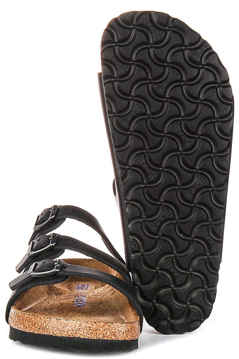 Birkenstock Florida Sandalen | Zwart suède leer voor Dames