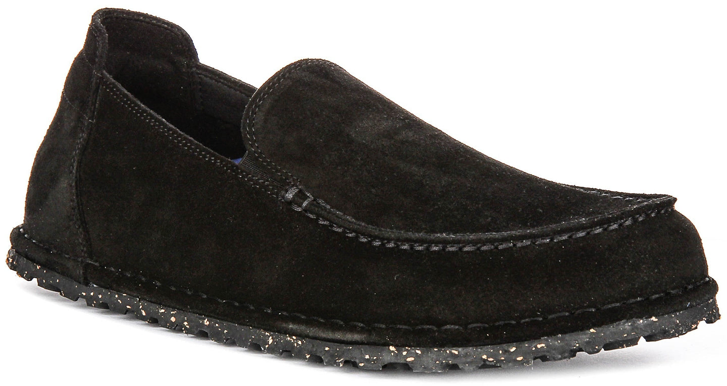 Birkenstock Utti Schoenen | Zwart suède leer voor Heren en Dames - Normale Pasvorm