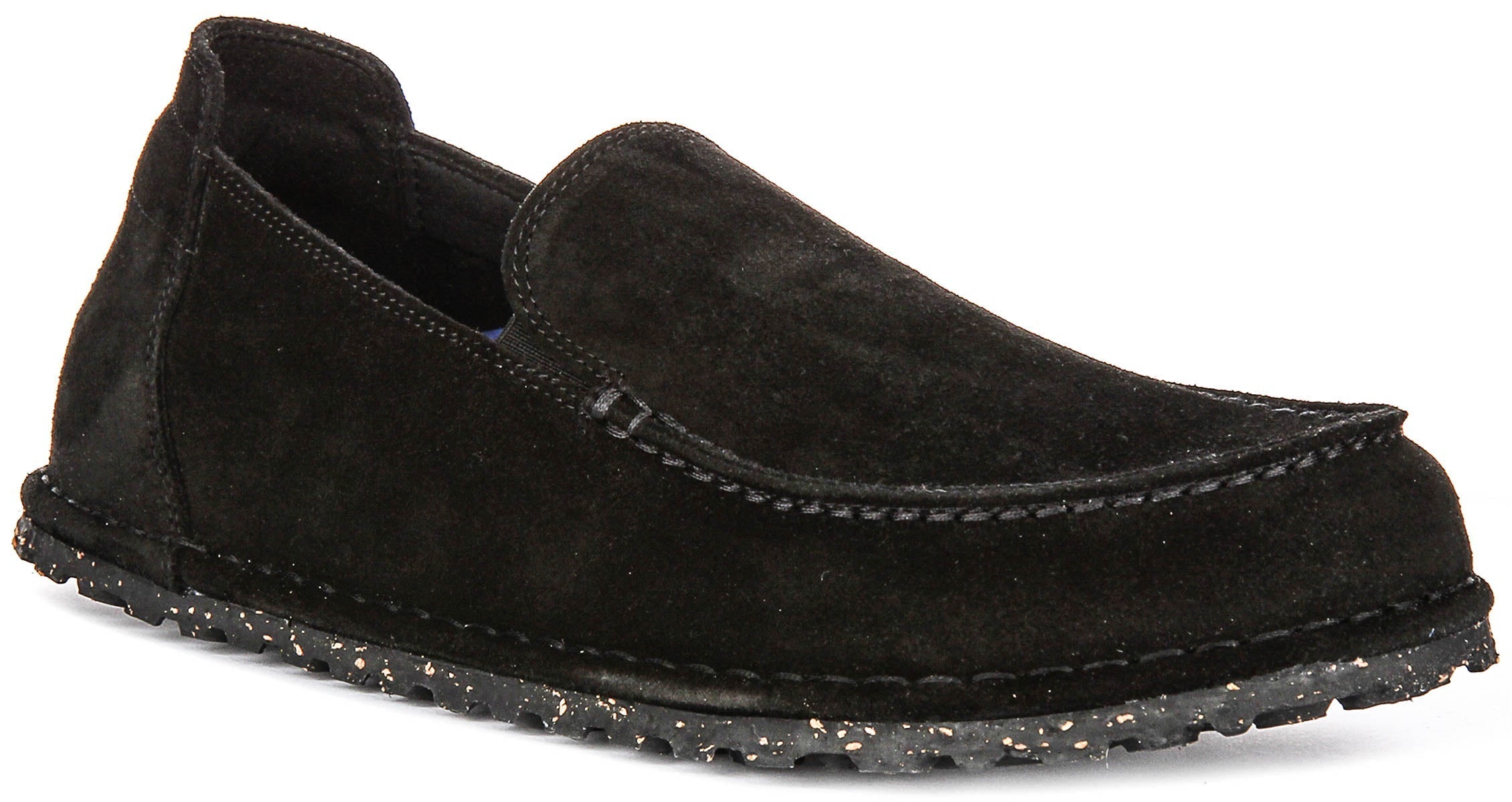 Birkenstock Utti Skor | Svart mockaläder för män och kvinnor - Normal passform