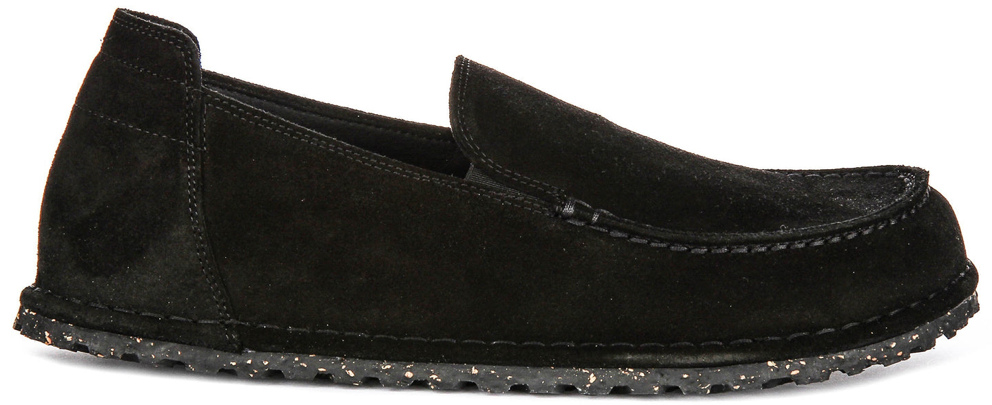 Birkenstock Utti Schoenen | Zwart suède leer voor Heren en Dames - Normale Pasvorm