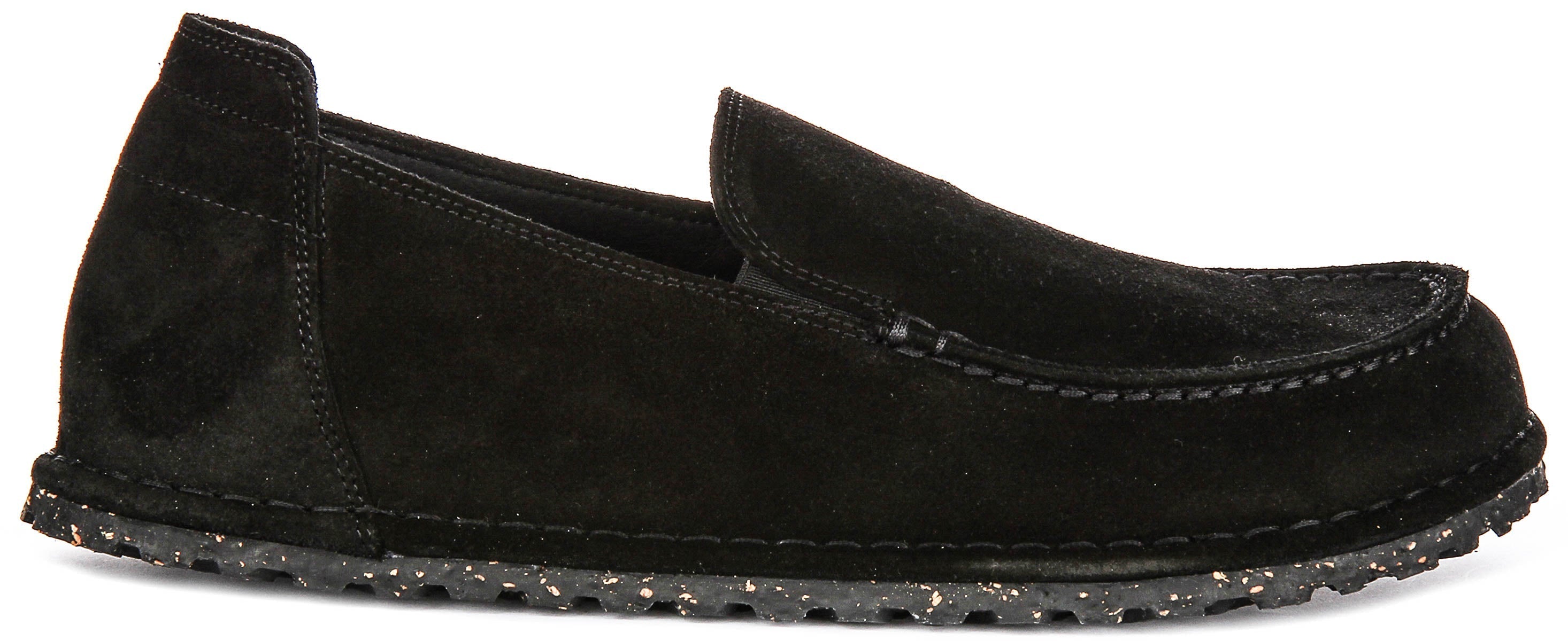 Birkenstock Utti Skor | Svart mockaläder för män och kvinnor - Normal passform