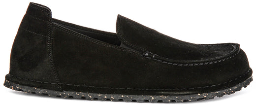 Birkenstock Utti Schoenen | Zwart suède leer voor Heren en Dames - Normale Pasvorm