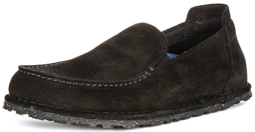 Birkenstock Utti Schoenen | Zwart suède leer voor Heren en Dames - Normale Pasvorm