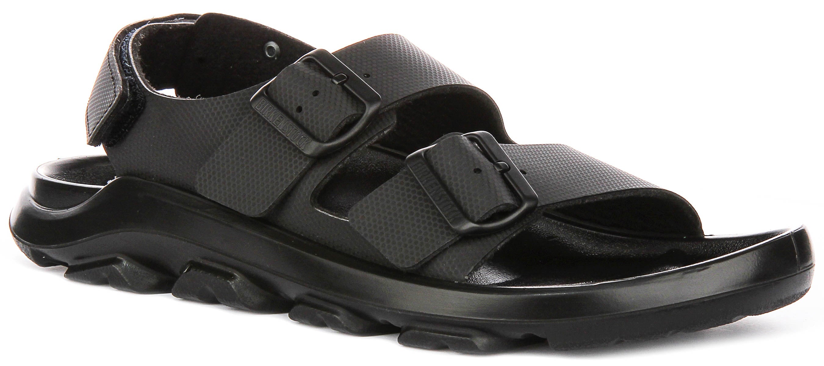 Zapatillas Birkenstock Mogami Terra | Cuero genuino negro para hombres - ajuste regular