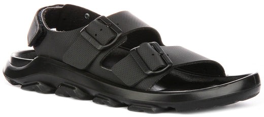 Baskets Birkenstock Mogami Terra | Cuir véritable noir pour hommes - Coupe régulière