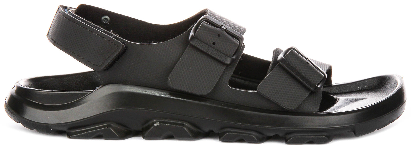 Baskets Birkenstock Mogami Terra | Cuir véritable noir pour hommes - Coupe régulière