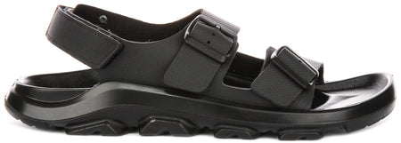 Zapatillas Birkenstock Mogami Terra | Cuero genuino negro para hombres - ajuste regular