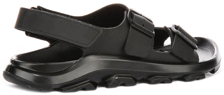Zapatillas Birkenstock Mogami Terra | Cuero genuino negro para hombres - ajuste regular