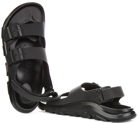 Zapatillas Birkenstock Mogami Terra | Cuero genuino negro para hombres - ajuste regular