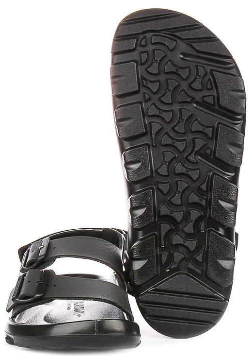 Baskets Birkenstock Mogami Terra | Cuir véritable noir pour hommes - Coupe régulière
