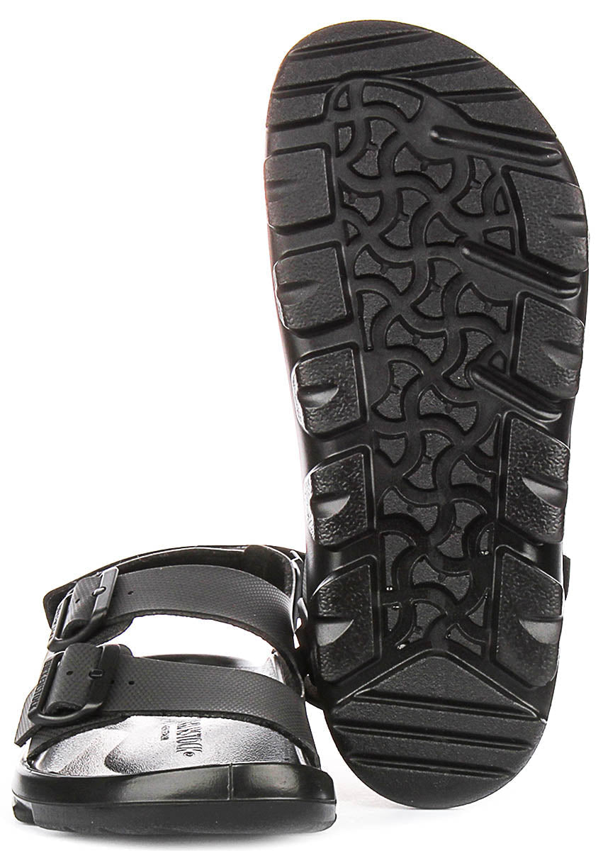 Baskets Birkenstock Mogami Terra | Cuir véritable noir pour hommes - Coupe régulière