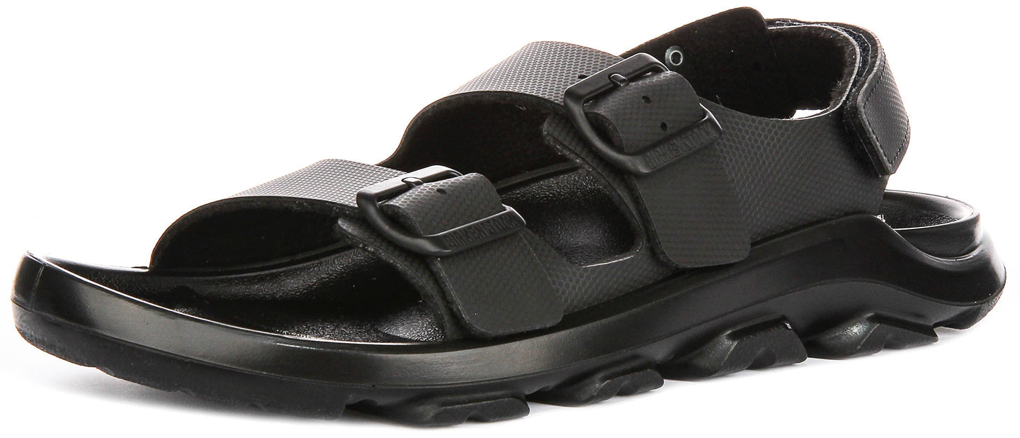 Baskets Birkenstock Mogami Terra | Cuir véritable noir pour hommes - Coupe régulière