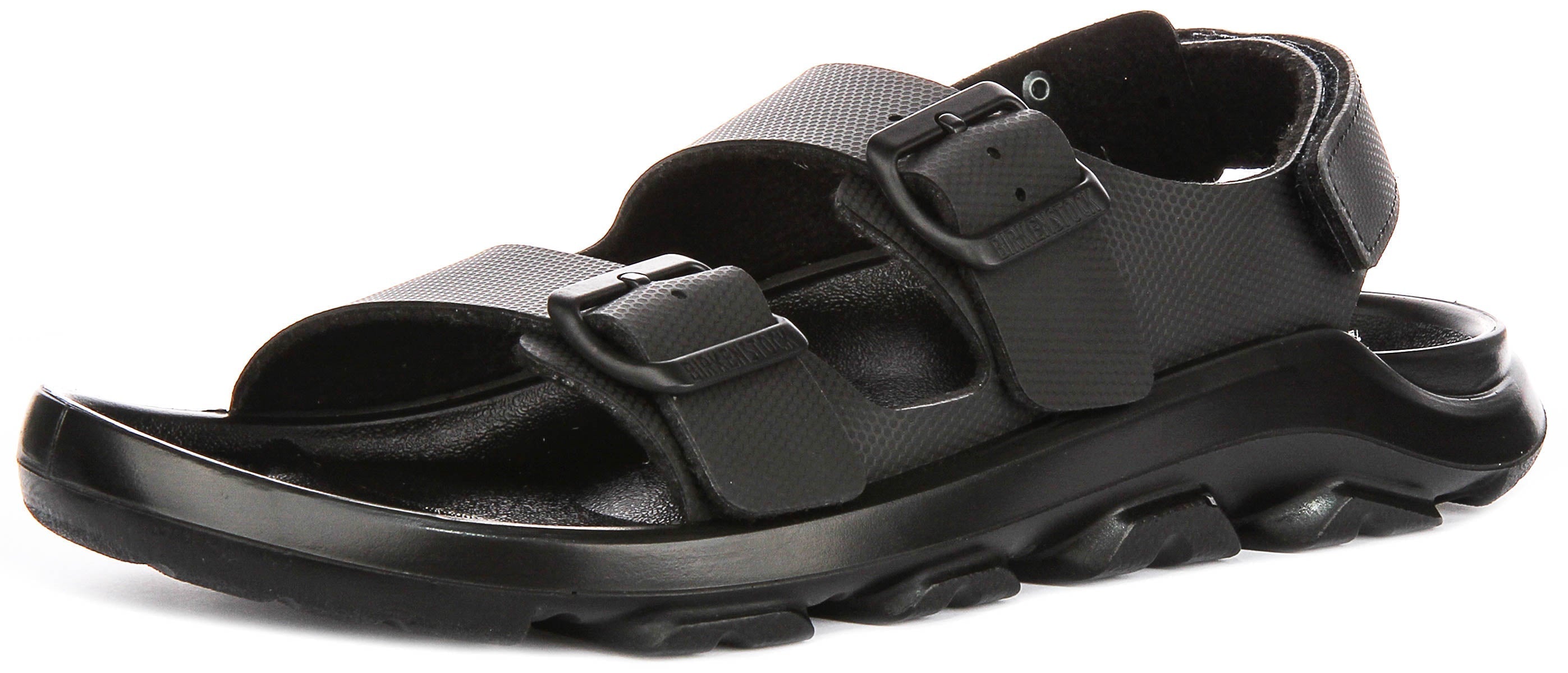 Zapatillas Birkenstock Mogami Terra | Cuero genuino negro para hombres - ajuste regular